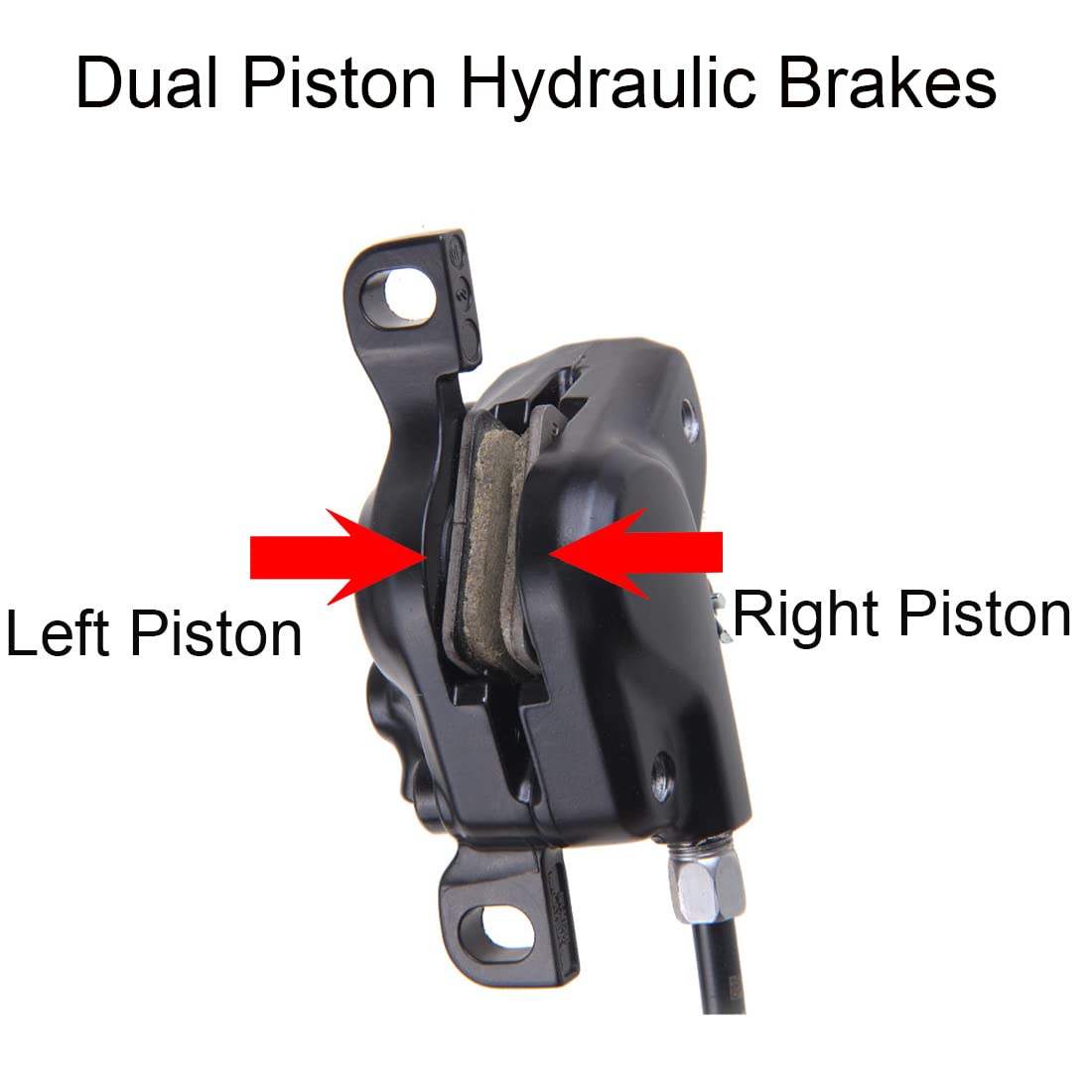 Amazon.co.jp: BUCKLOS IIIPRO IV4 4ピストン MTB 油圧ディスク